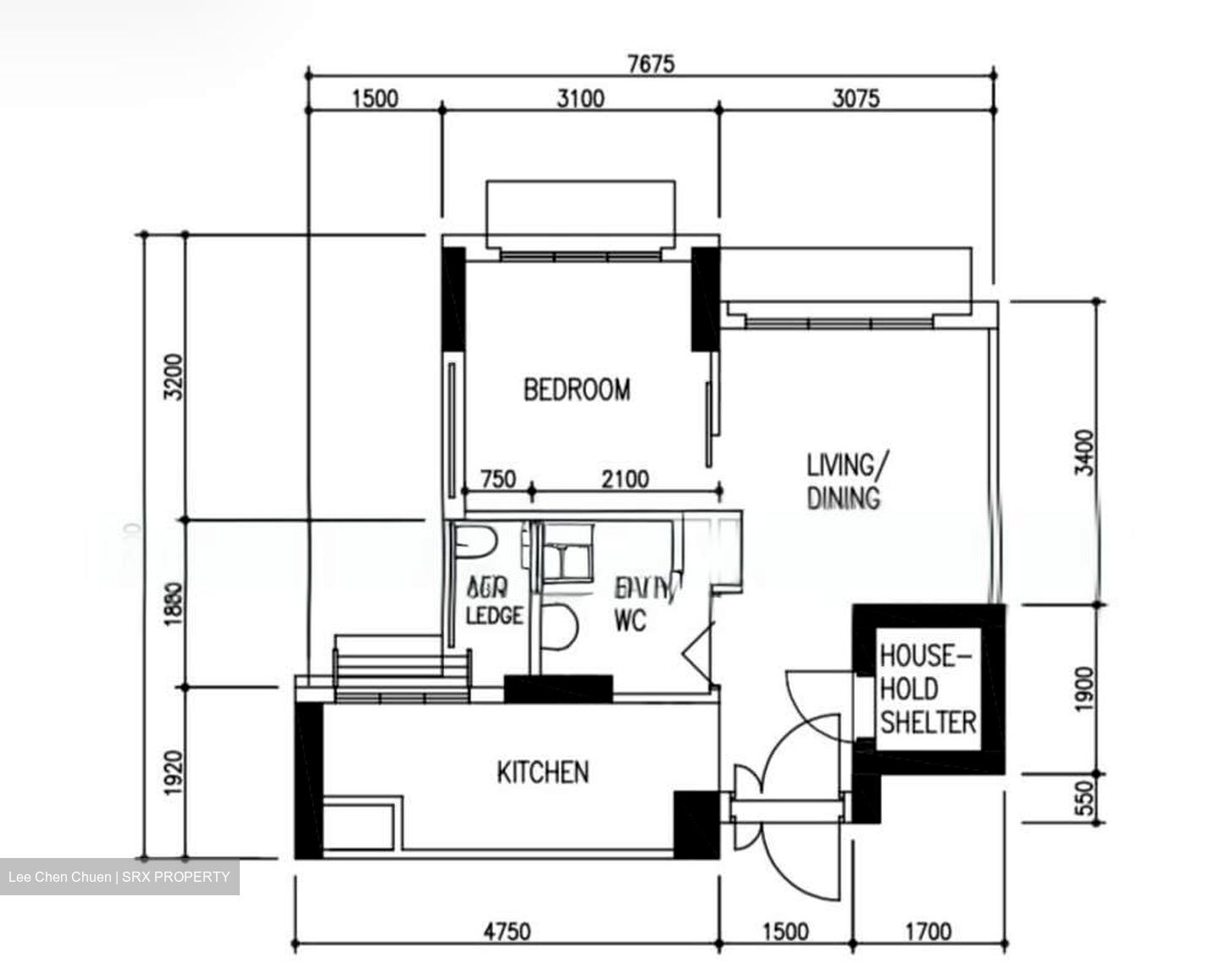 Blk 419C Waterfront II @ Northshore (Punggol), HDB 2 Rooms #556642781